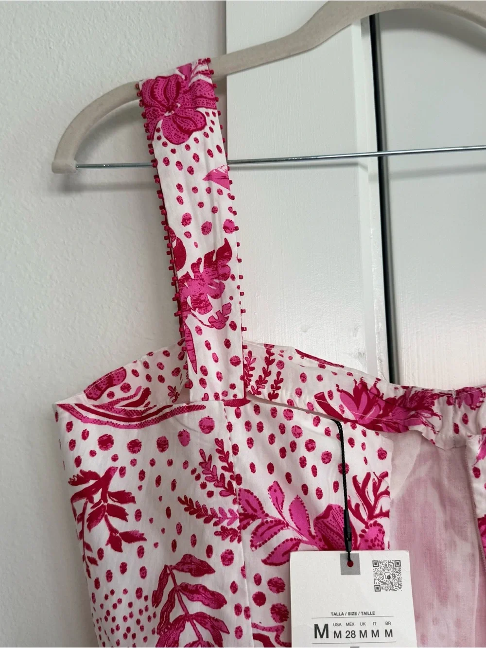 Zara Pink Floral Cutout Maxi Dress - Picture 11 of 13